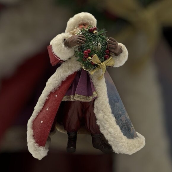 Thomas Kinkade Old World "Christmas Journey's End" 8" Santa Claus Figurine [B17] - Picture 15 of 16